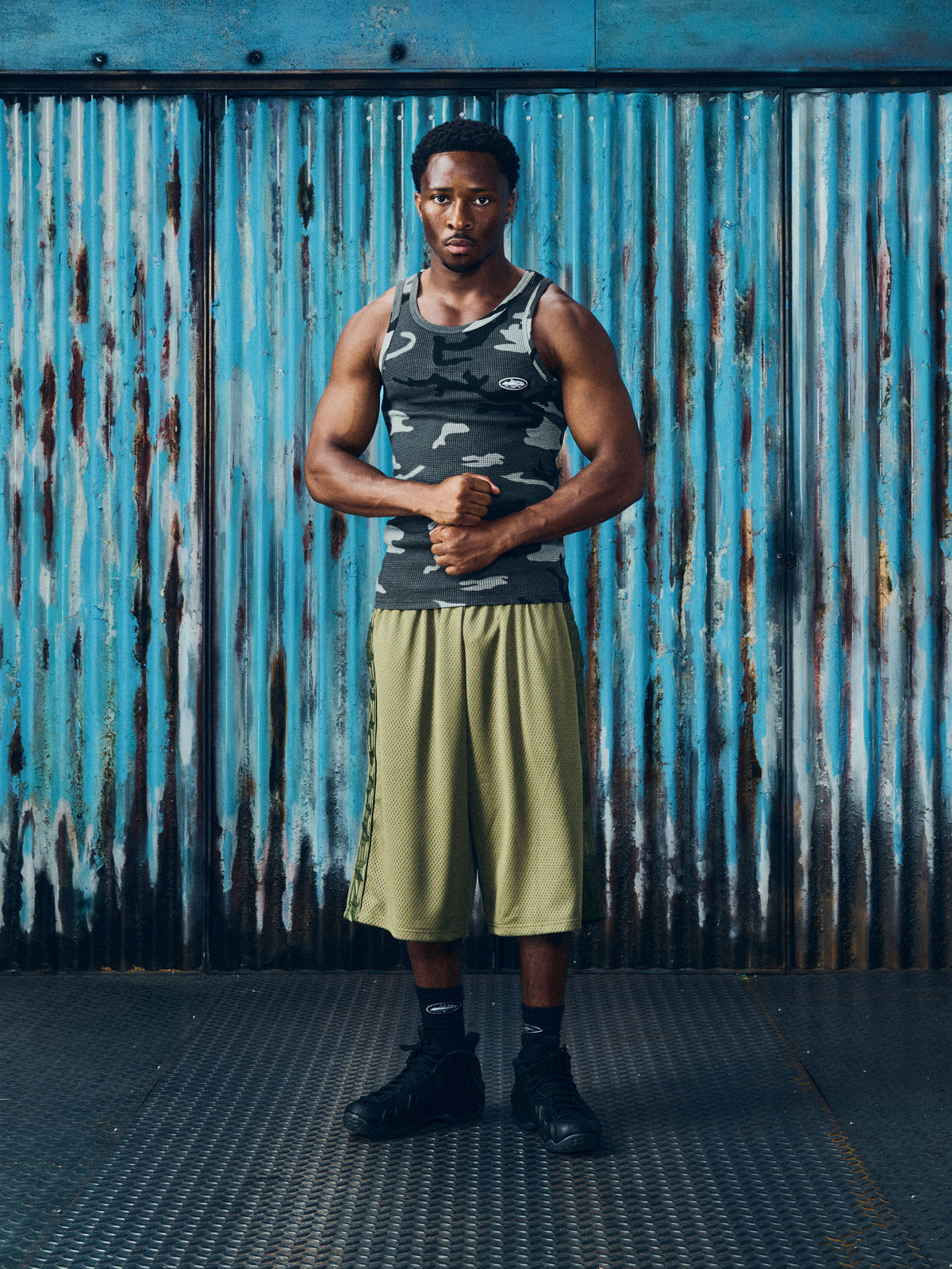 DEM PRO MESH SHORT [OLIVE]