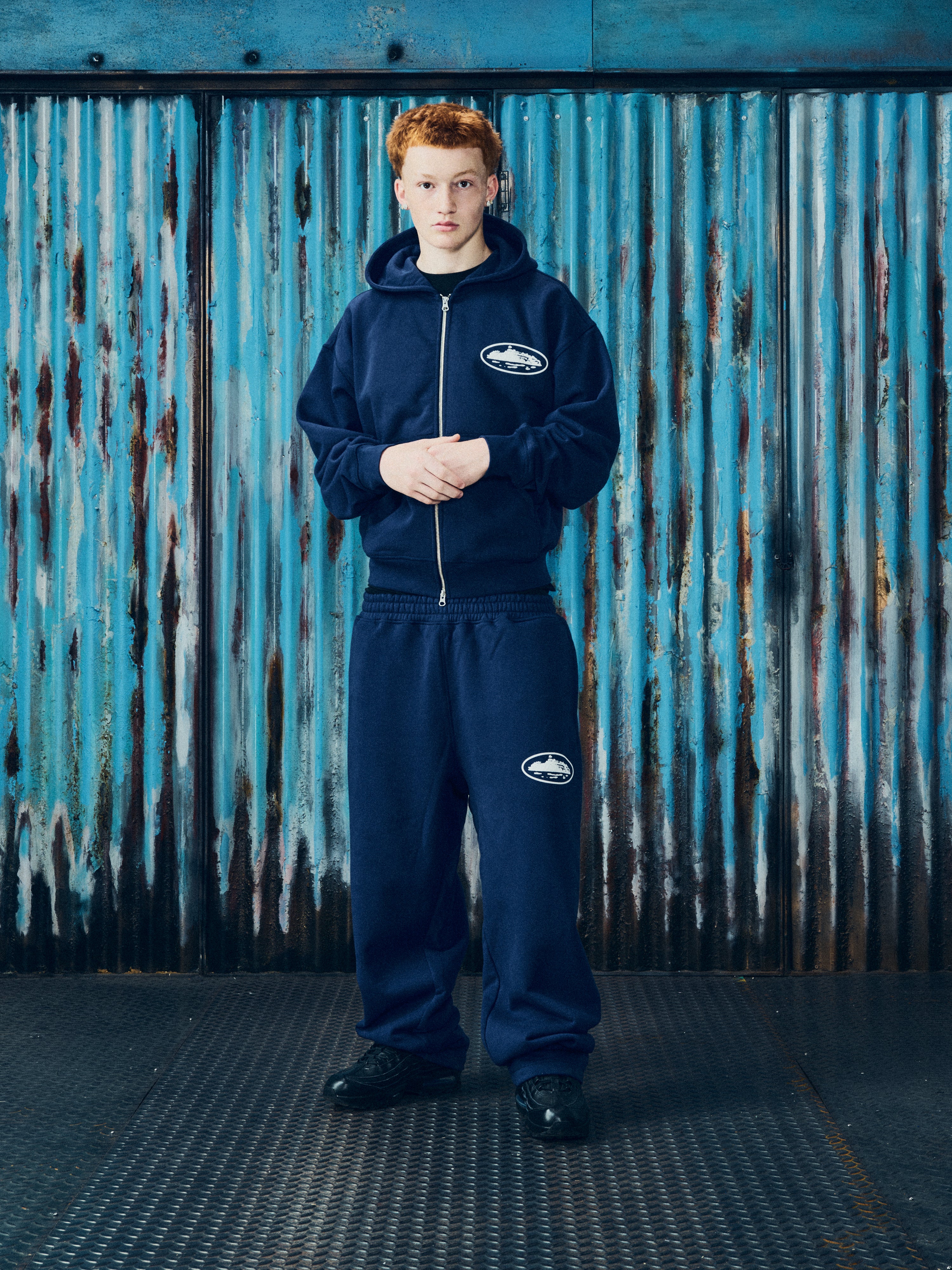 ISLAND PUFF PRINT ZIP HOODIE [NAVY] – CRTZRTW