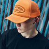 ISLAND OUTLINE TRUCKER HAT [ORANGE]
