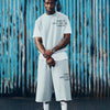 HMP STENCIL SWEATSHORT [HEATHER GREY]
