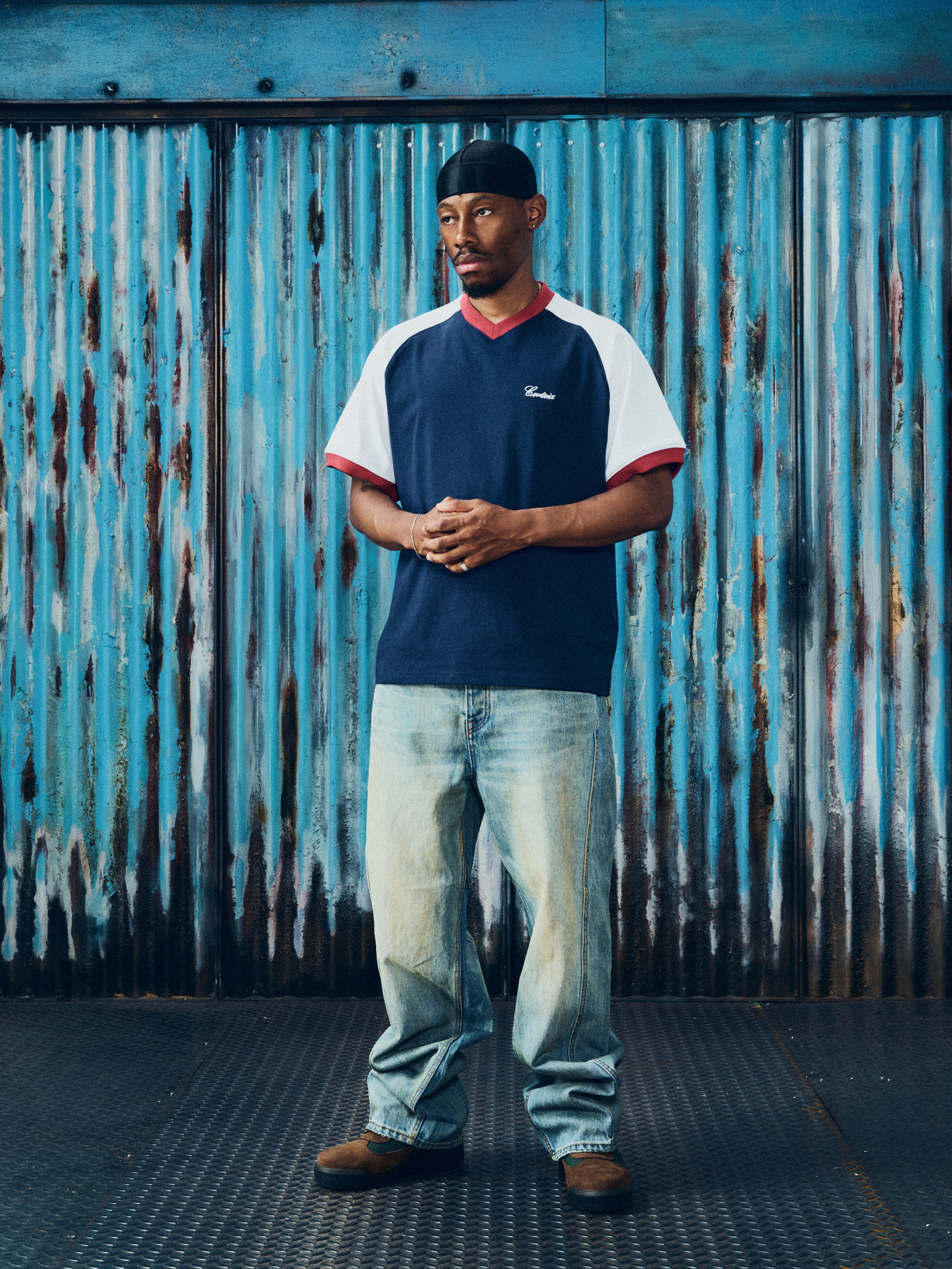 AMERICANA RAGLAN TOP [NAVY] – CRTZRTW
