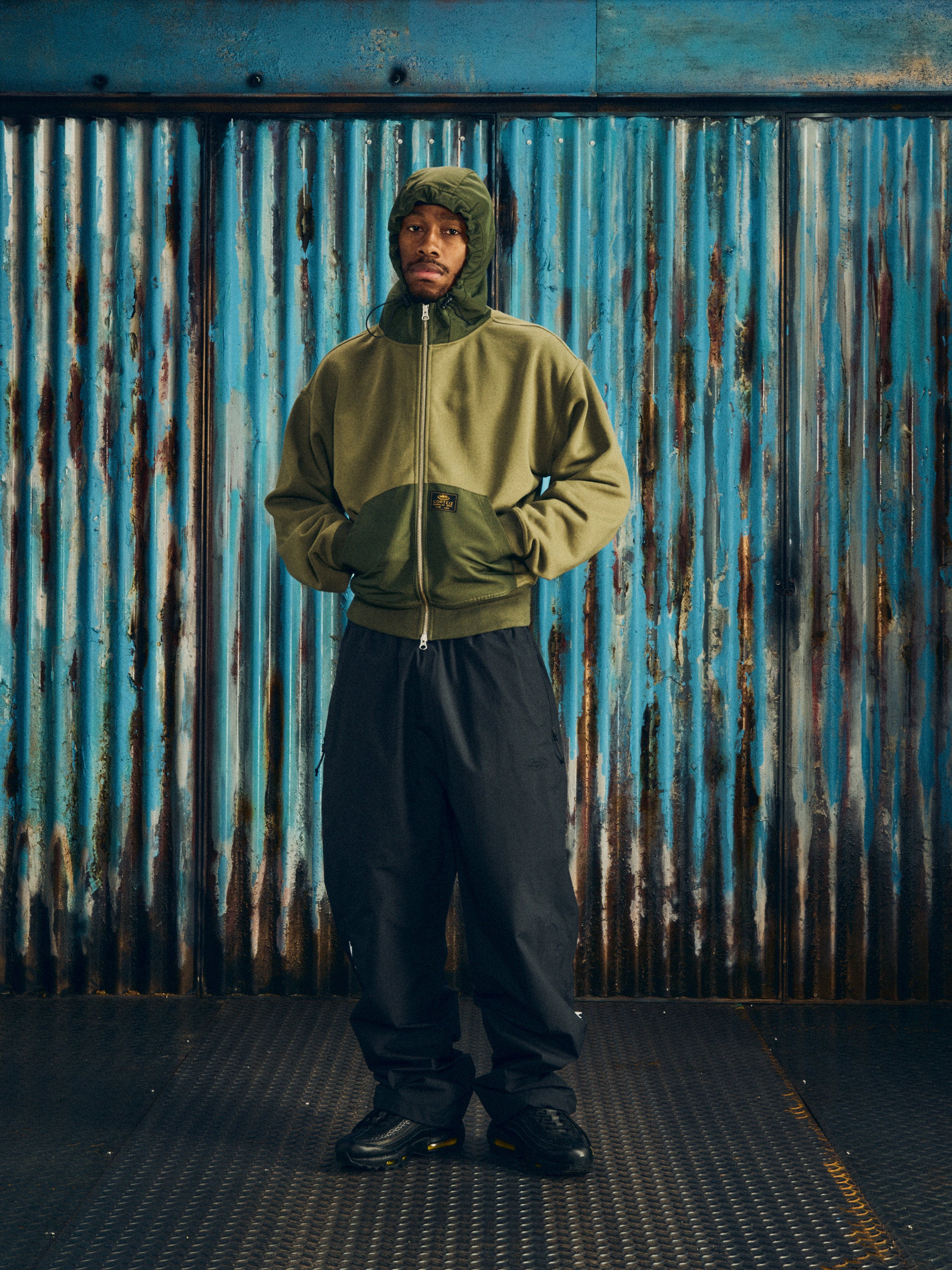 GUERILLAZ RIPSTOP ZIP HOODIE [OLIVE] – CRTZRTW