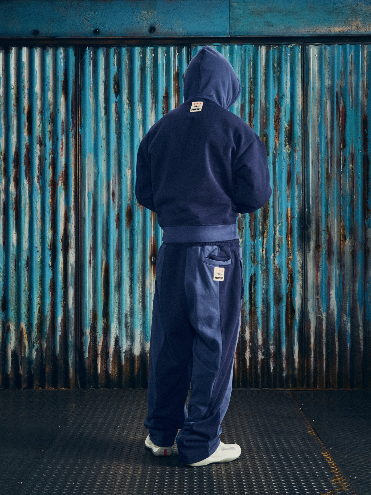 HMP CONTRAST OPEN HEM SWEATPANT [NAVY] – CRTZRTW
