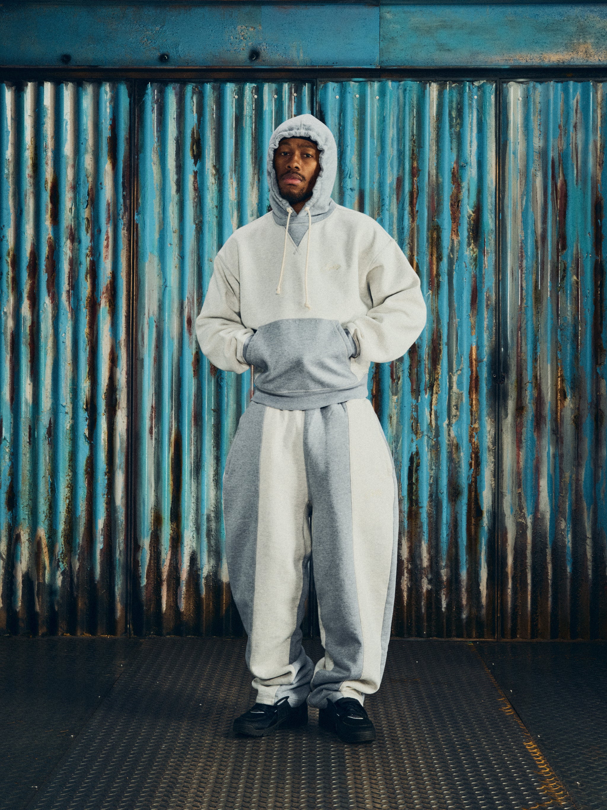 HMP CONTRAST HOODIE [HEATHER GREY]