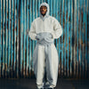 HMP CONTRAST OPEN HEM SWEATPANT [HEATHER GREY]