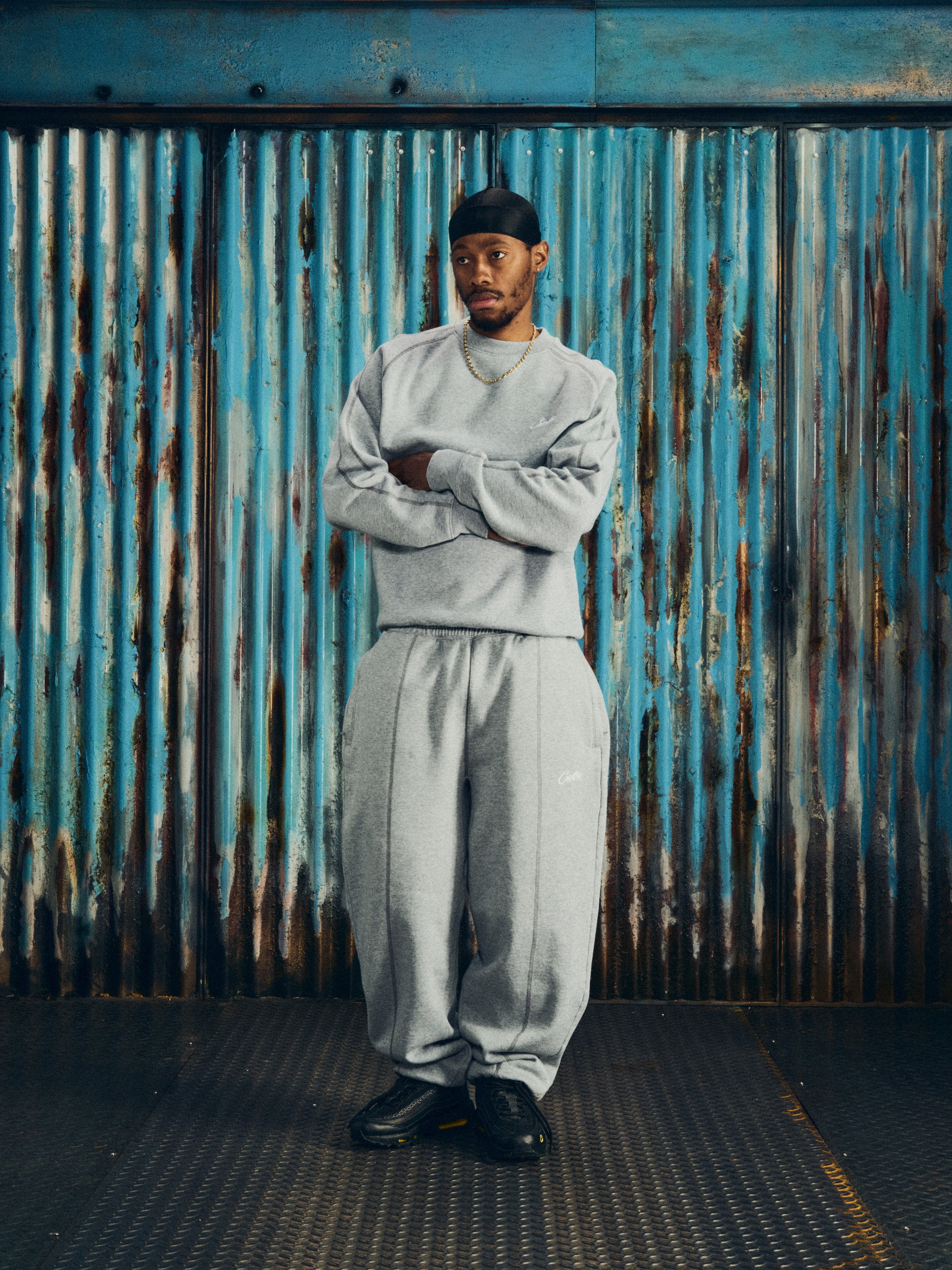 HMP OPEN HEM SWEATPANT [HEATHER GREY]