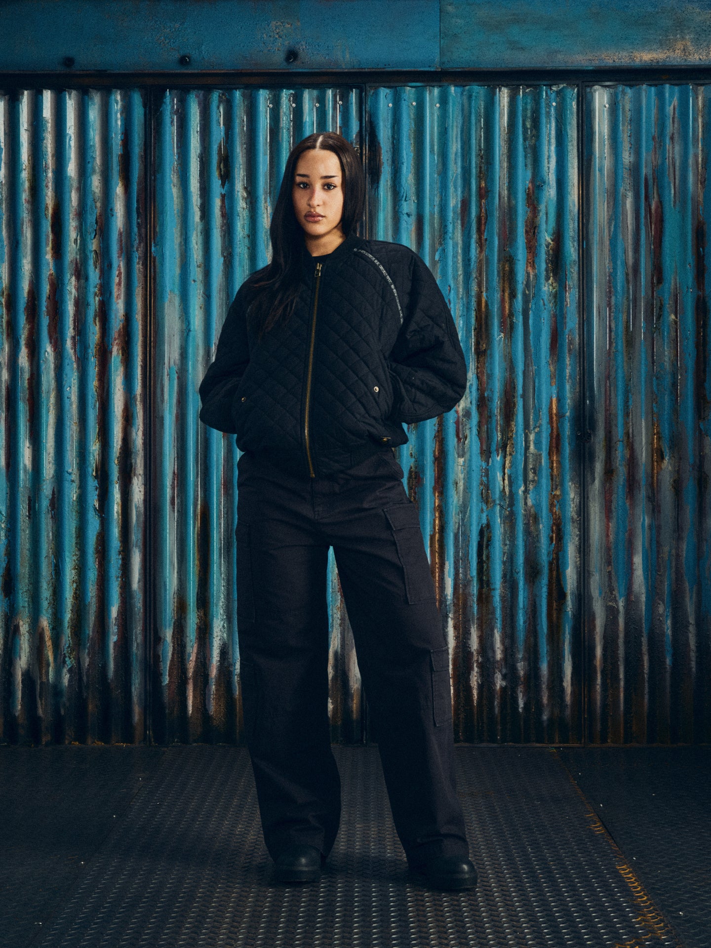 QUILTED EXCHANGE BOMBER [BLACK] – CRTZRTW