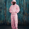 ISLAND PUFF PRINT OPEN HEM SWEATPANT [PINK TIGER CAMO]