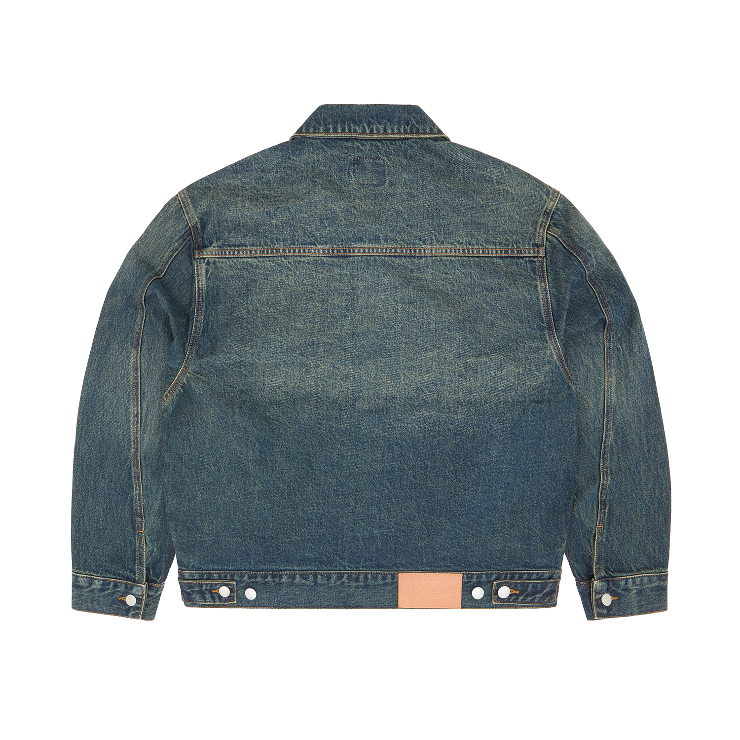 CROSS-STITCH DENIM JACKET [WASHED INDIGO]