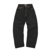 DUAL STRIPE BAGGY JEANS [WASHED BLACK]