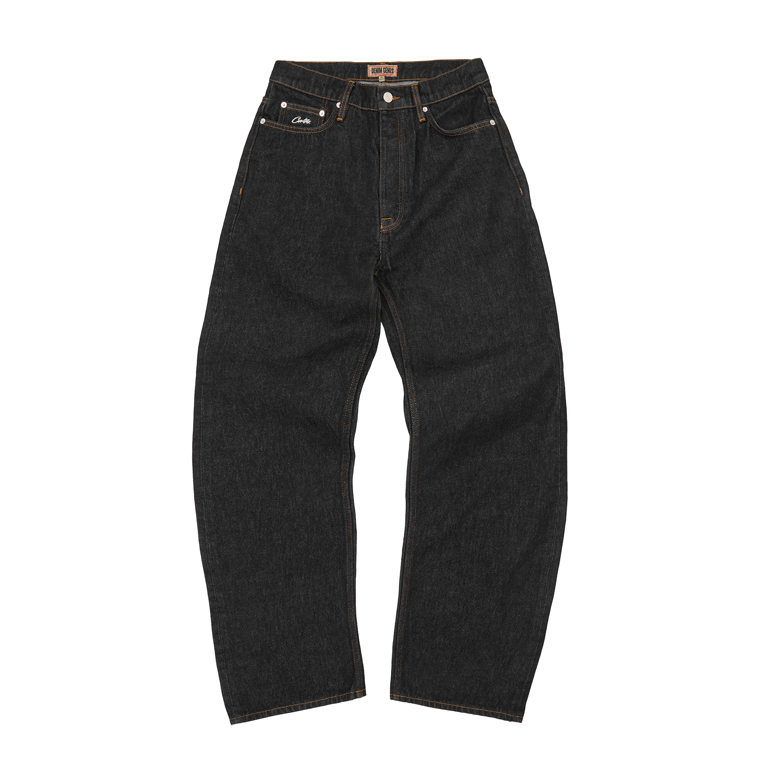 DUAL STRIPE BAGGY JEANS [WASHED BLACK] – CRTZRTW
