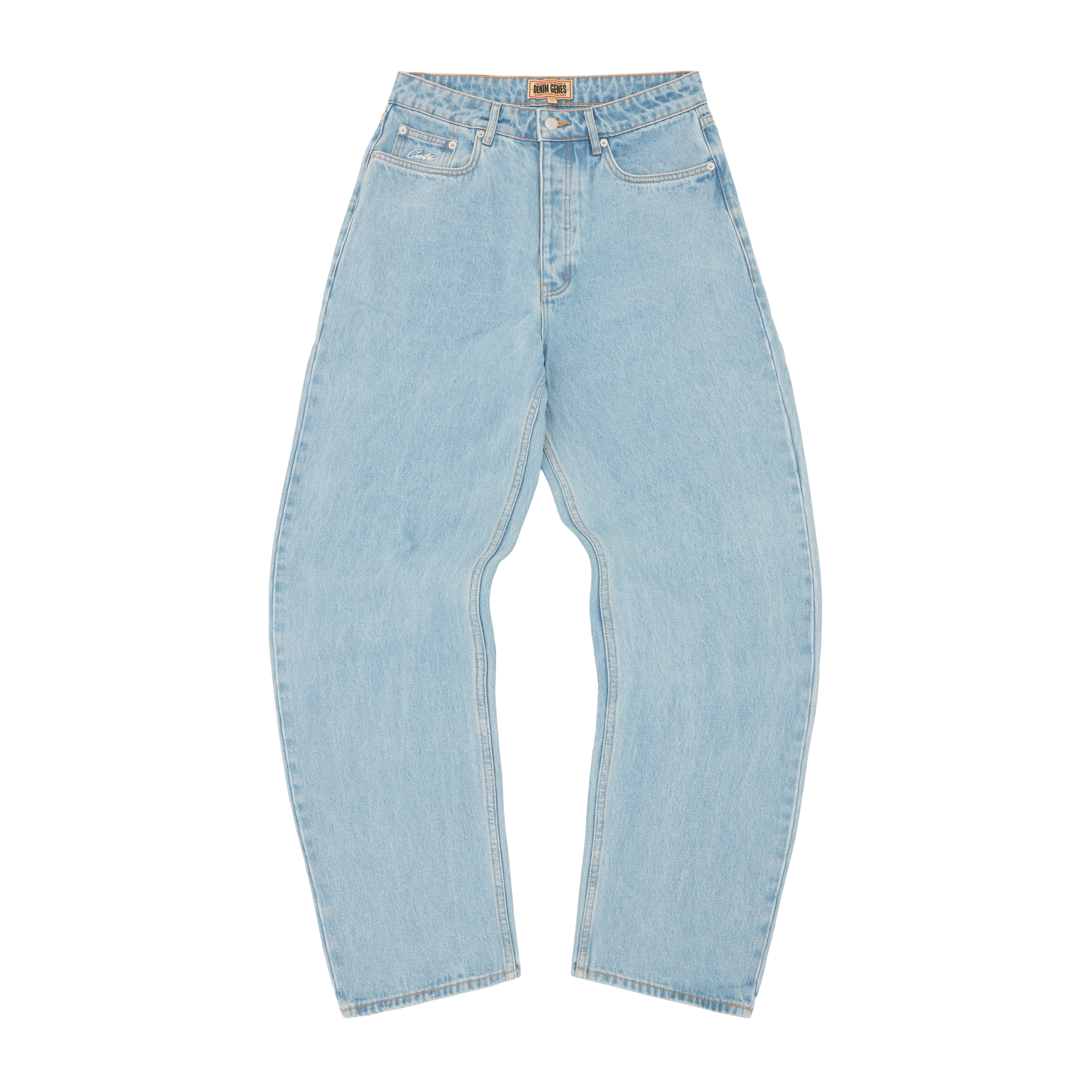 DUAL STRIPE BAGGY JEANS [STONEWASH]