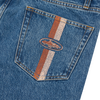 DUAL STRIPE BAGGY JEANS [MIDWASH]