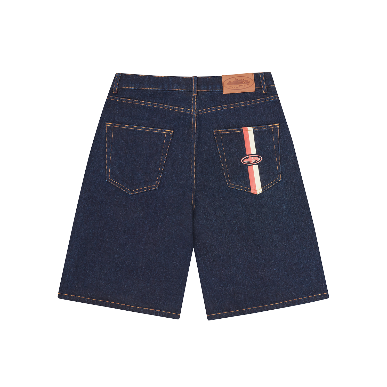 corteiz デニムショーツ DUAL STRIPE DENIM SHORT [WASHED INDIGO] – CRTZRTW