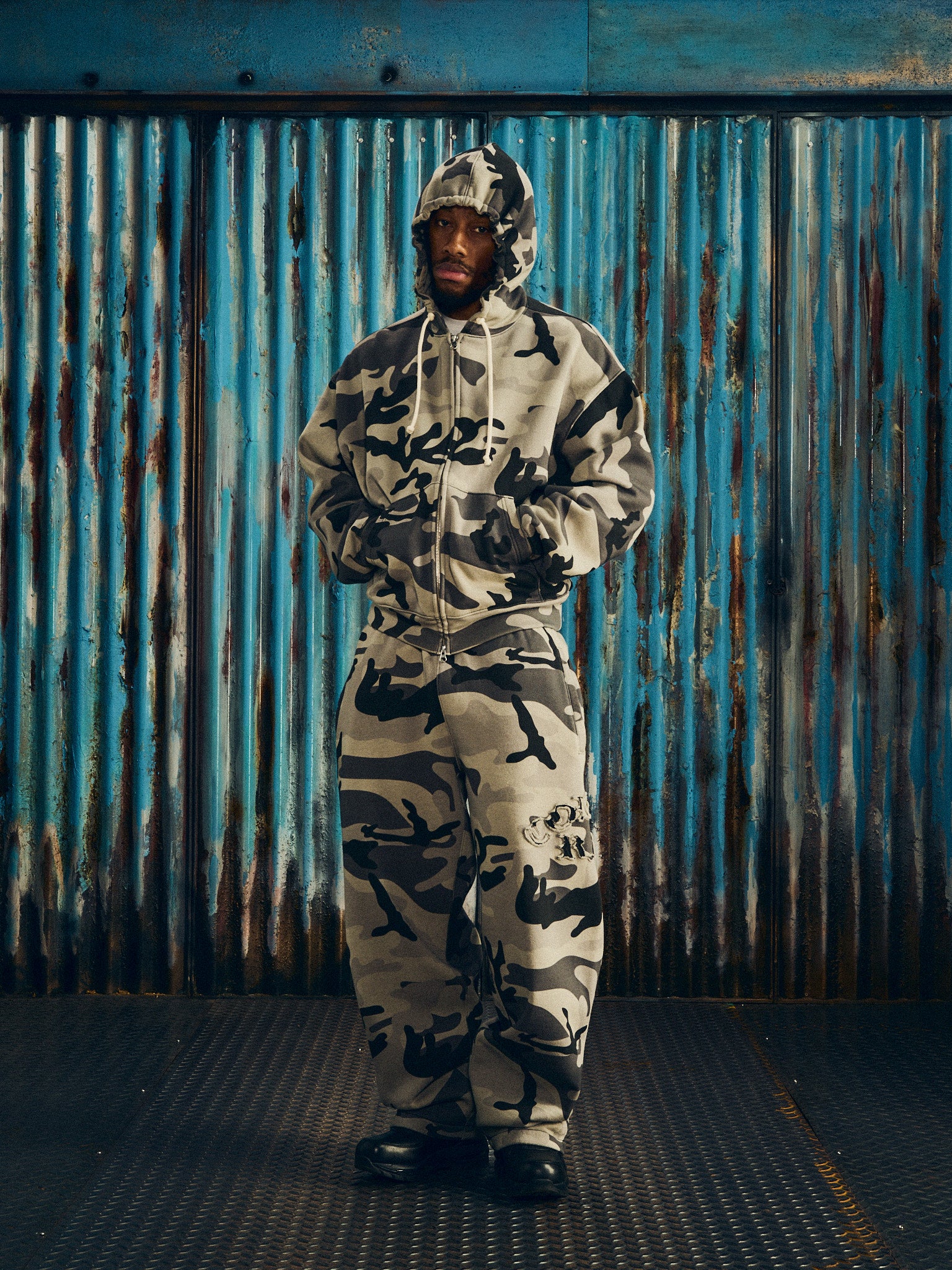 CAMO柄☆ニット☆セットアップ デジタルカモ】Nike テックジャケット＆パンツ セットアップ (Nike
