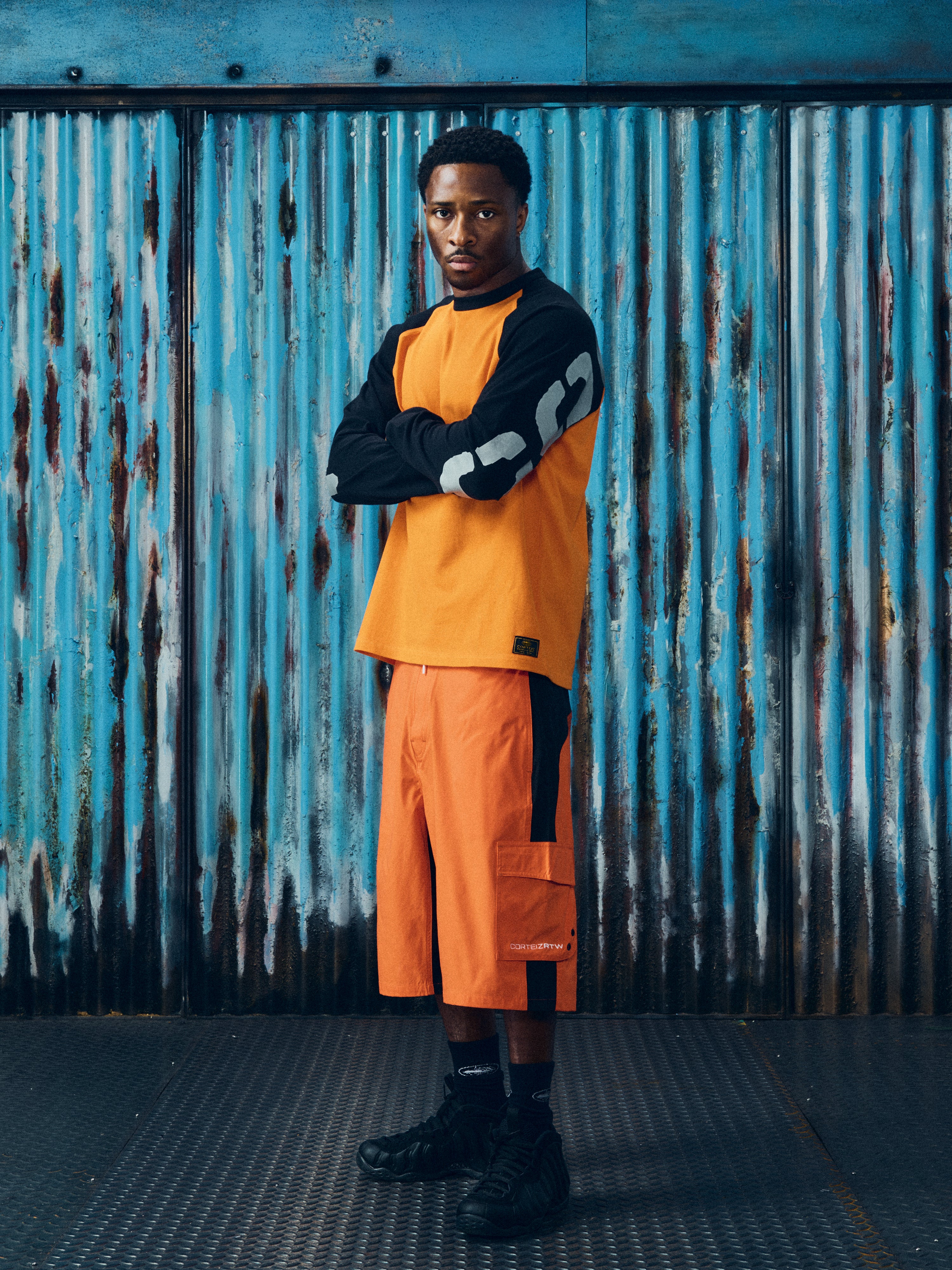 UN3D. 2026SS「EDGE WAVE SHORT KNIT」 WAVE SHORT [ORANGE] – CRTZRTW