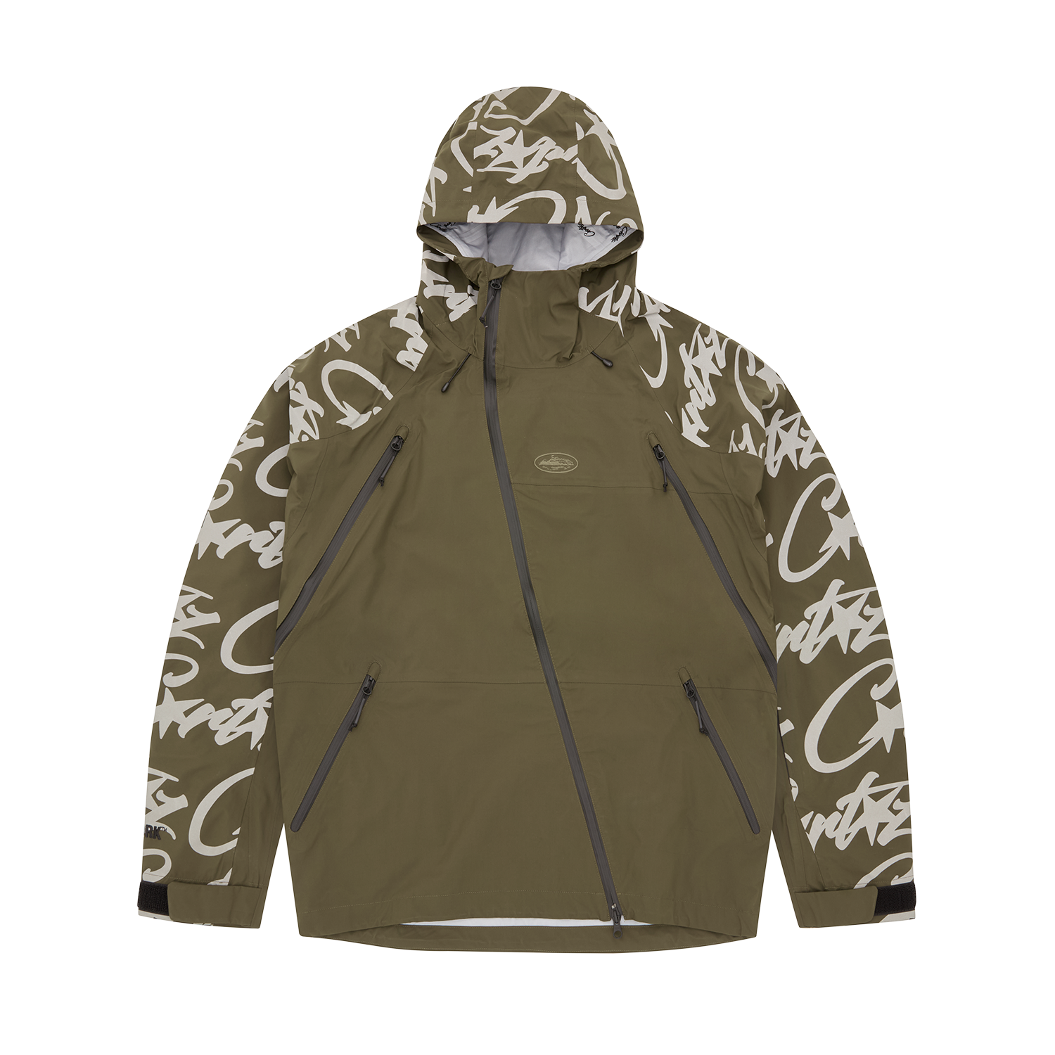 ジャケット・アウター Corteiz WATERPROOF SHELL JACKET V2 KHAKI ELITEWORK™ WATERPROOF SHELL JACKET V2 [KHAKI] – CRTZRTW