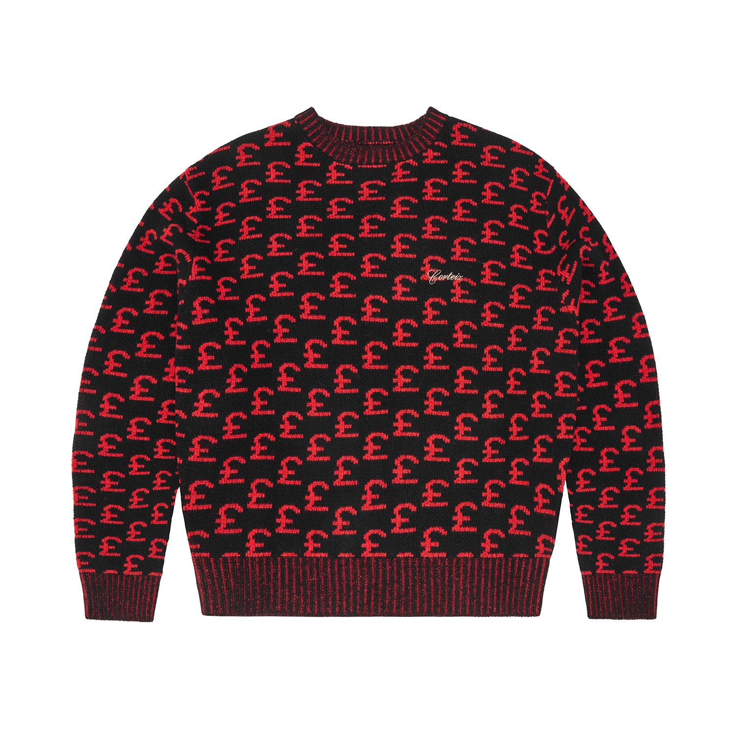 GBP JACQUARD KNIT SWEATER [BLACK]