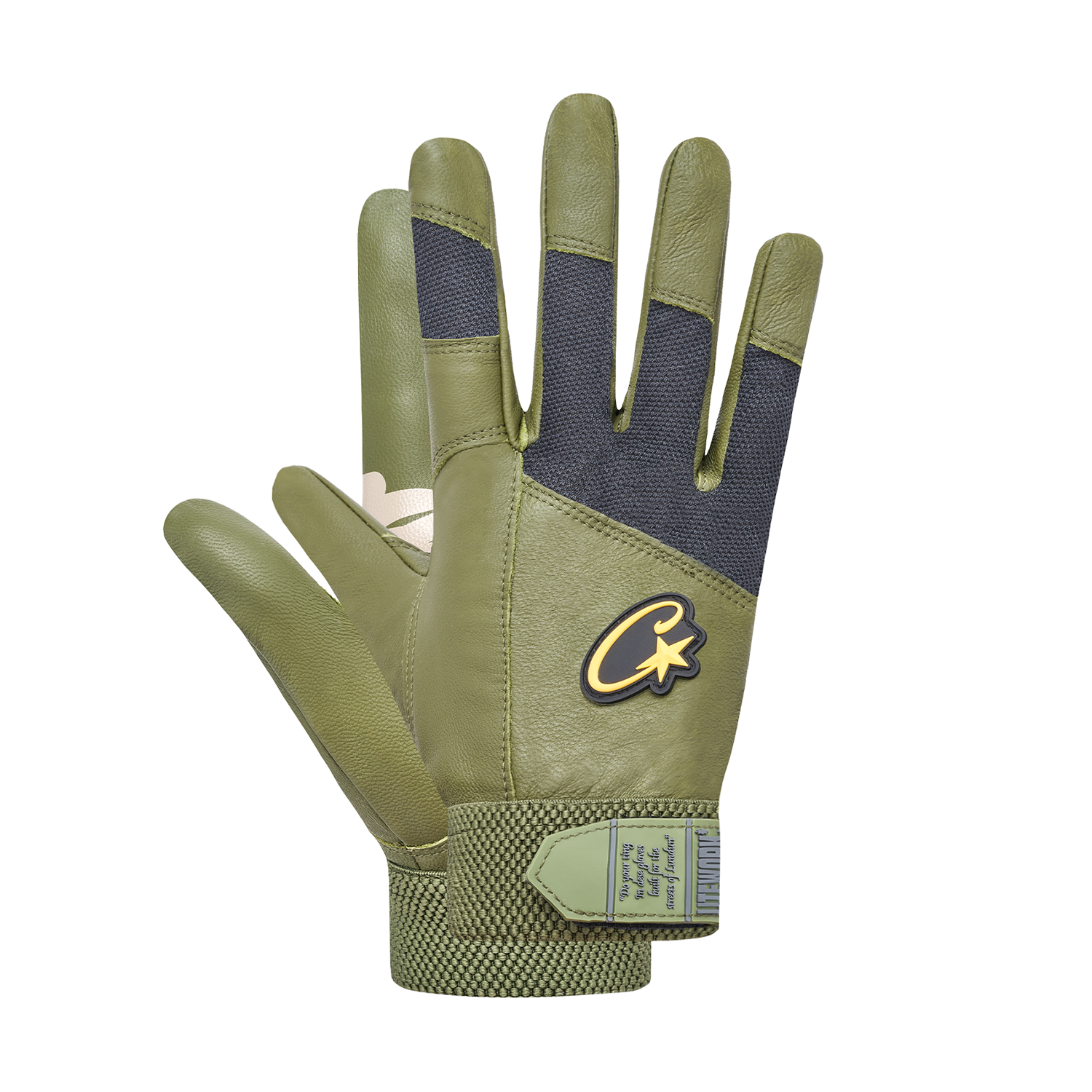 LEATHER GLOVES [GUTTA GREEN]