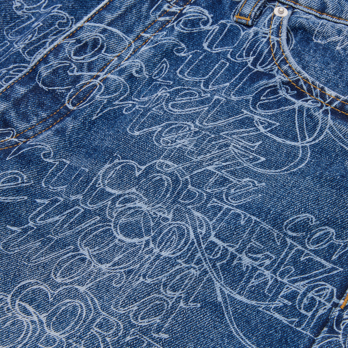 HANDWRITTEN BAGGY JEANS [MIDWASH INDIGO]