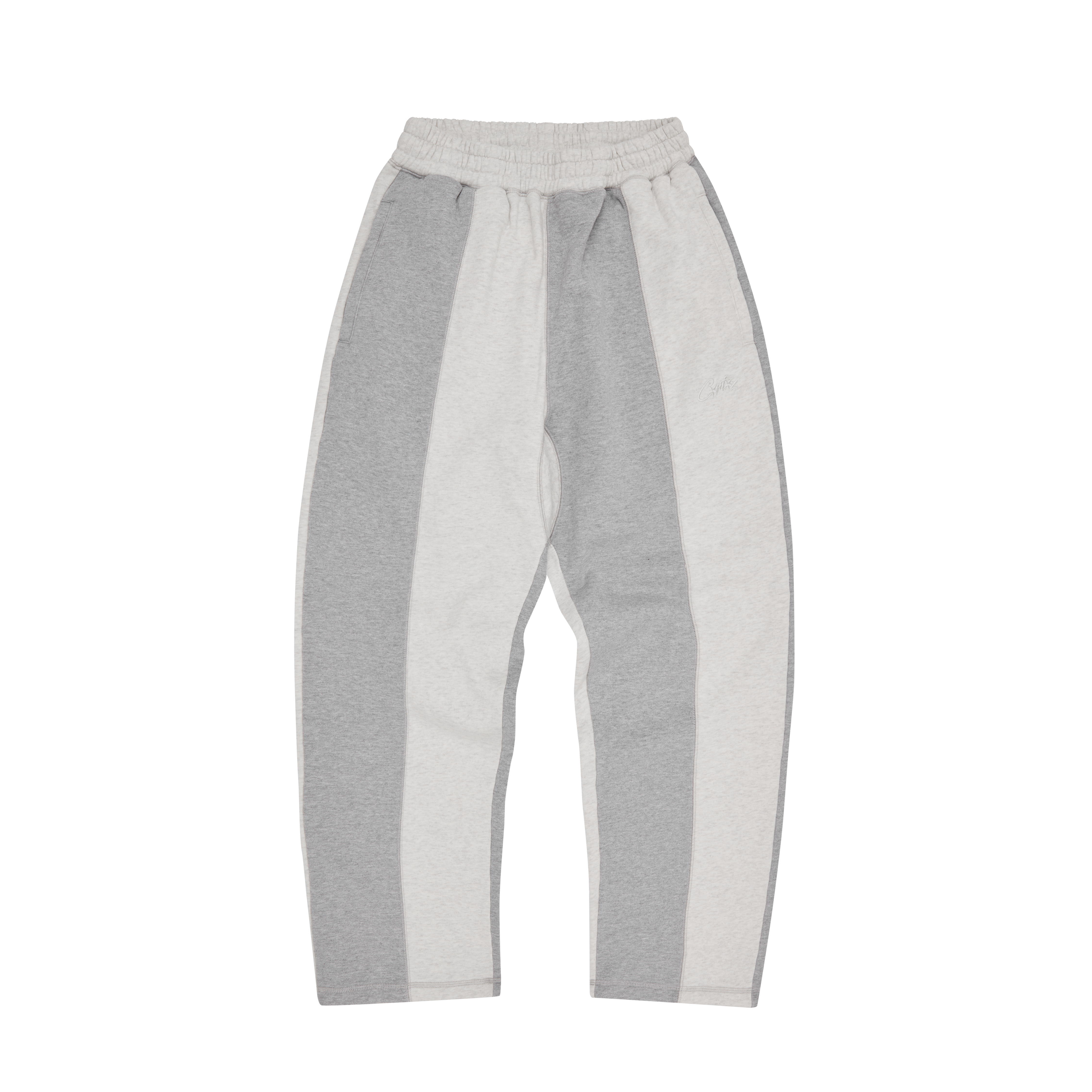 HMP CONTRAST OPEN HEM SWEATPANT [HEATHER GREY]