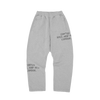HMP STENCIL OPEN HEM SWEATPANT [LIGHT HEATHER]