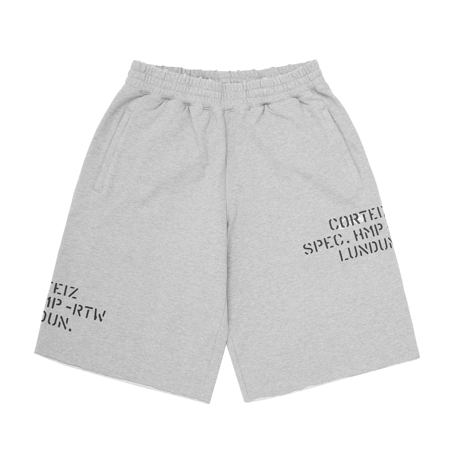 HMP STENCIL SWEATSHORT [HEATHER GREY]