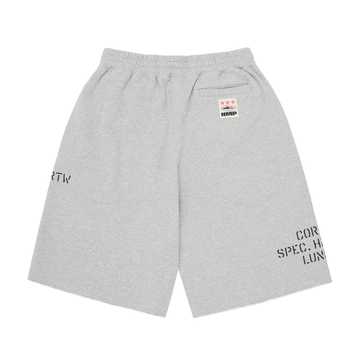 HMP STENCIL SWEATSHORT [HEATHER GREY]
