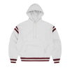 HMP STRIPE RIB HOODIE [LIGHT HEATHER]