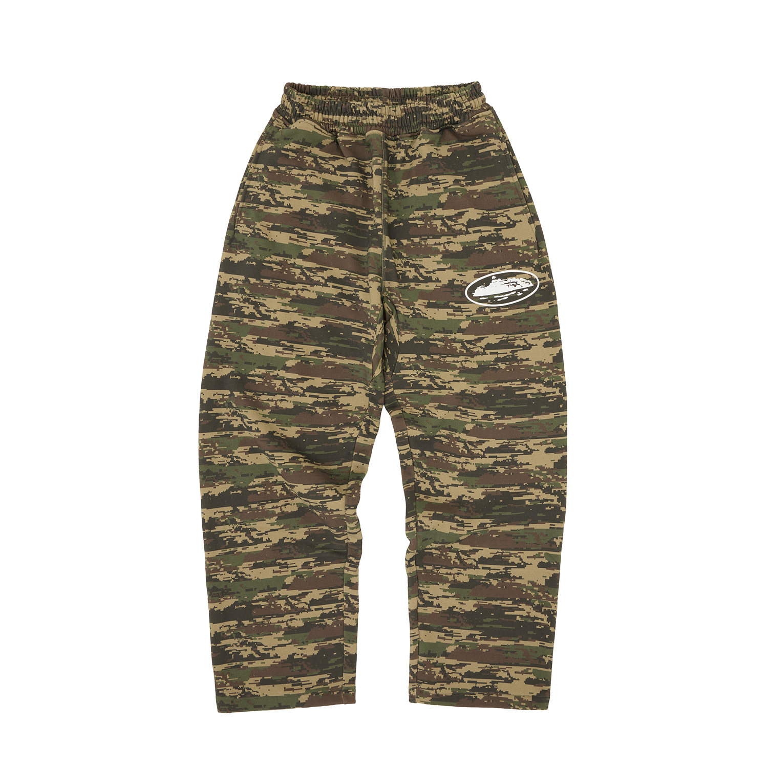 ISLAND PUFF PRINT OPEN HEM SWEATPANT [DIGI CAMO]