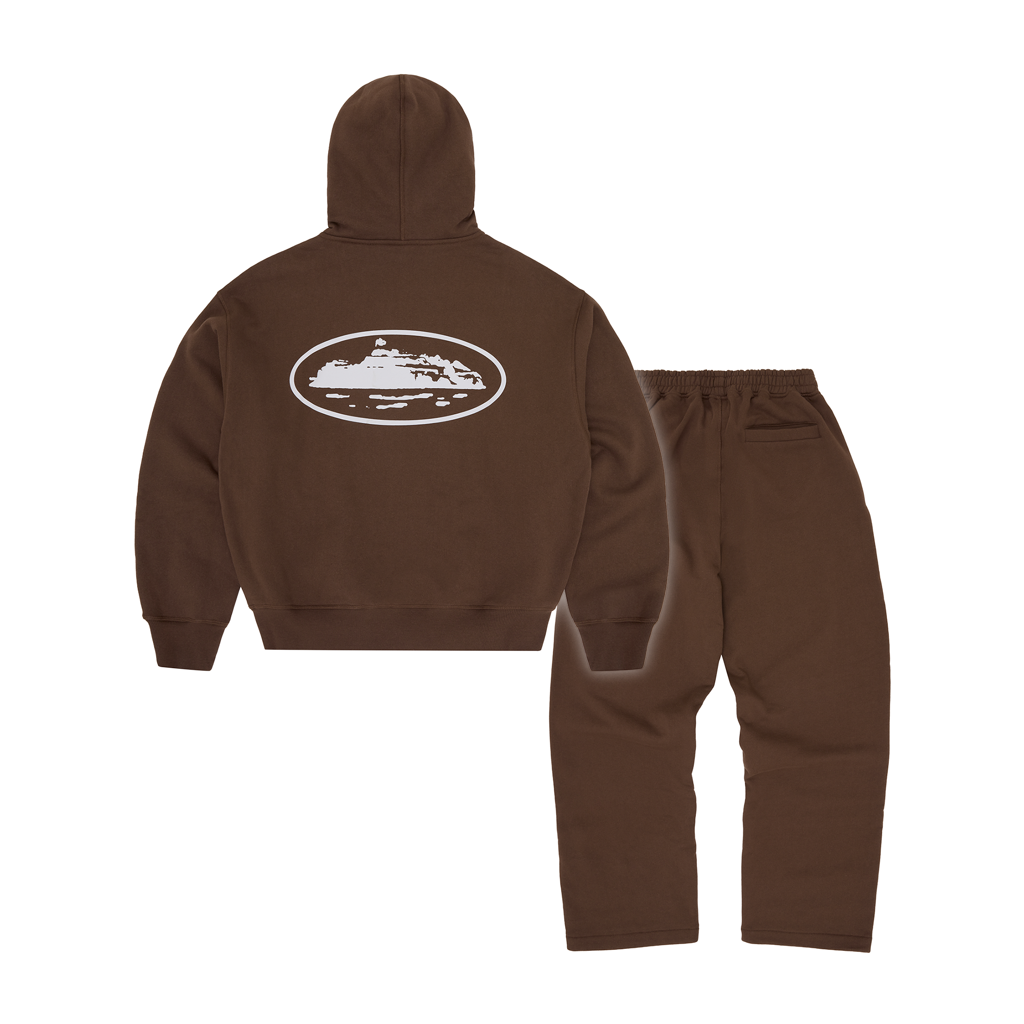 ISLAND PUFF PRINT TRACKSUIT [BROWN]