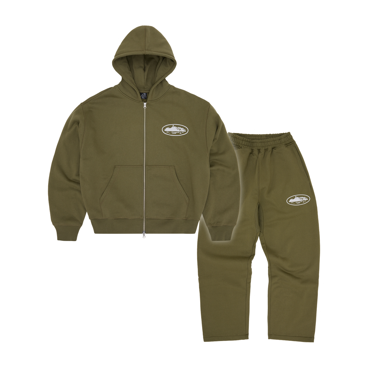 ISLAND PUFF PRINT TRACKSUIT [OLIVE]