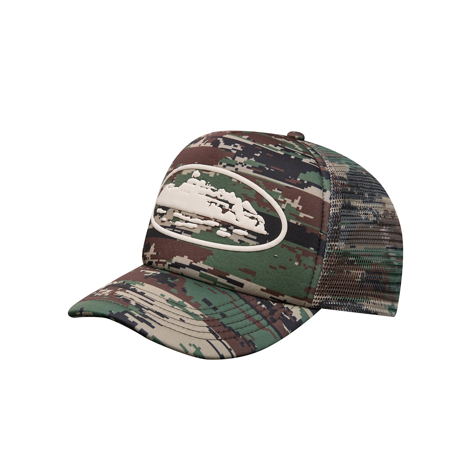 ISLAND PUFF PRINT TRUCKER HAT [DIGI CAMO]