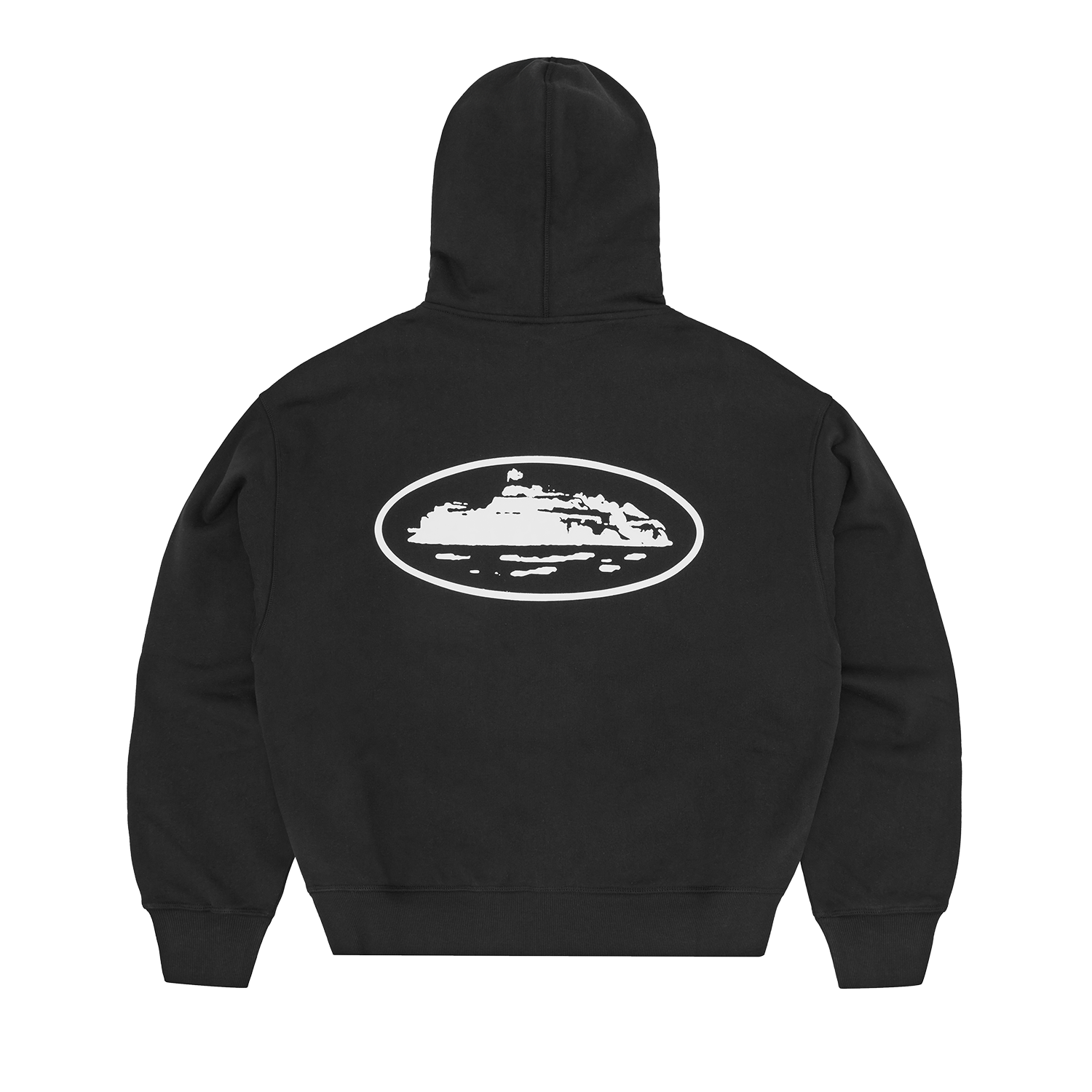 ISLAND PUFF PRINT ZIP HOODIE [BLACK] – CRTZRTW