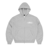 ISLAND PUFF PRINT ZIP HOODIE [HEATHER GREY]