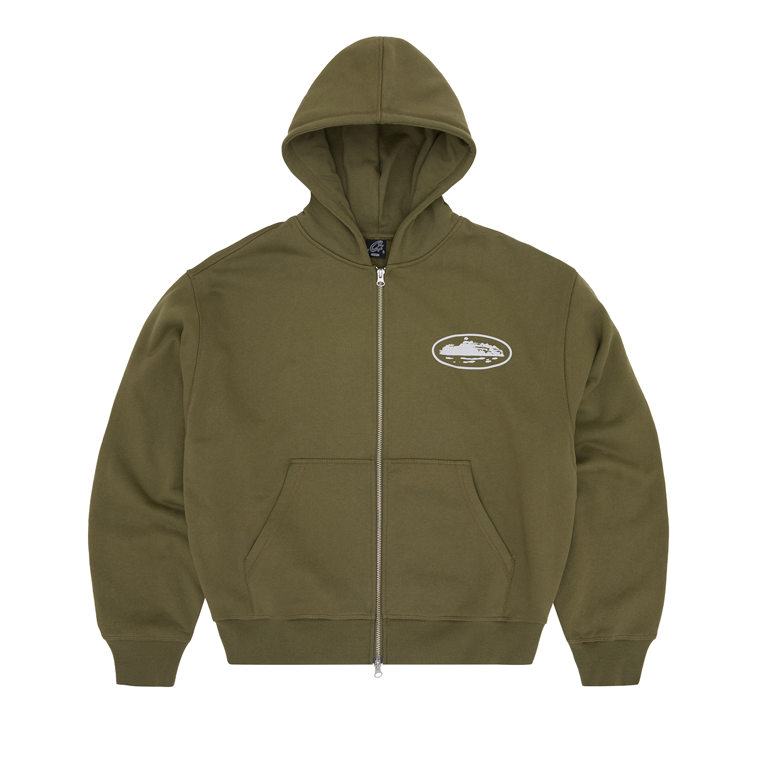 ISLAND PUFF PRINT ZIP HOODIE [OLIVE] – CRTZRTW