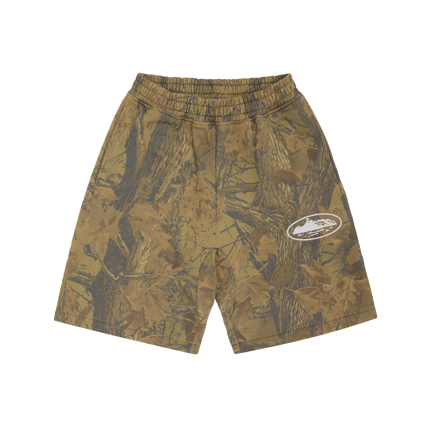 ISLAND PUFF PRINT SWEATSHORT [FOREST CAMO] – CRTZRTW