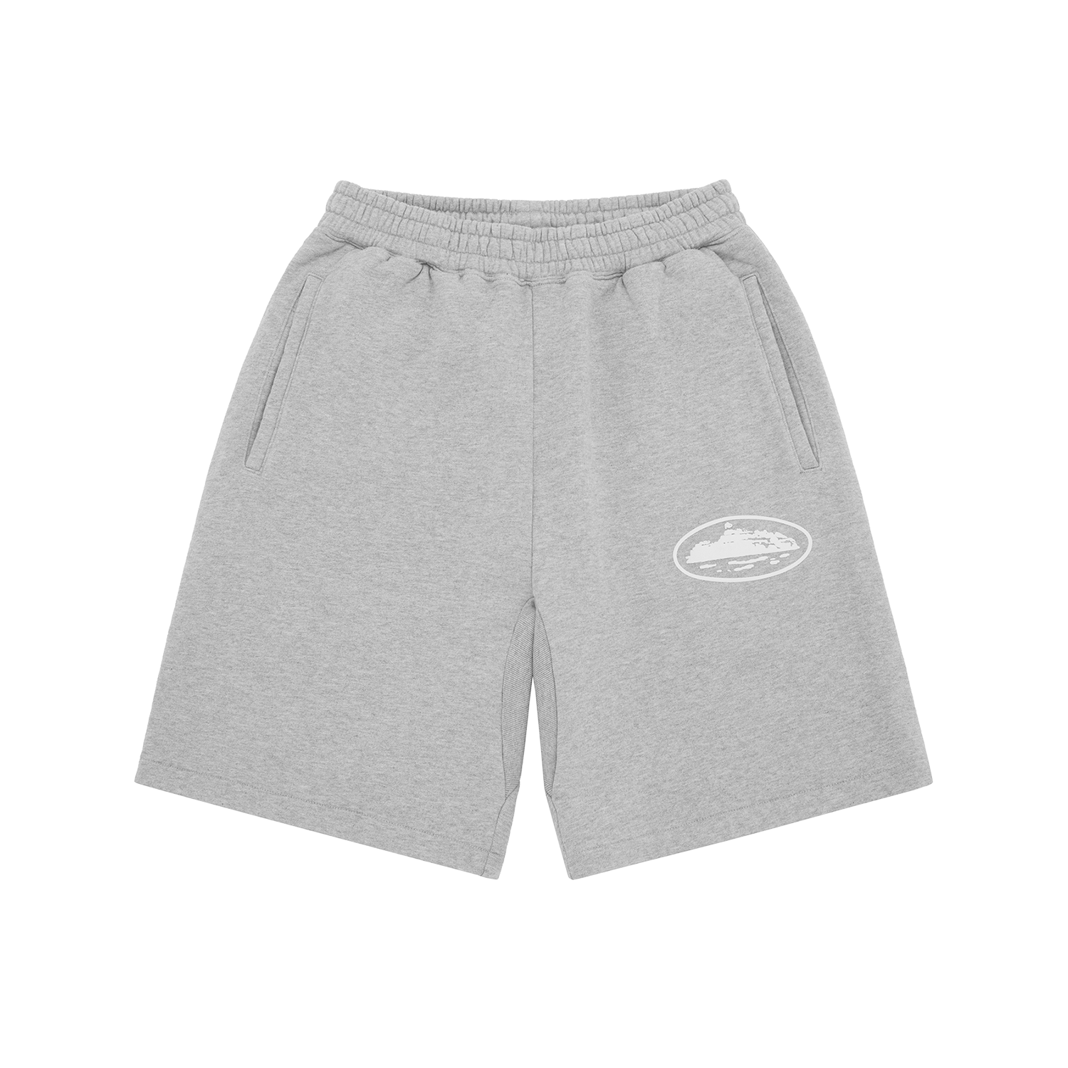 ISLAND PUFF PRINT SWEATSHORT [HEATHER GREY] – CRTZRTW