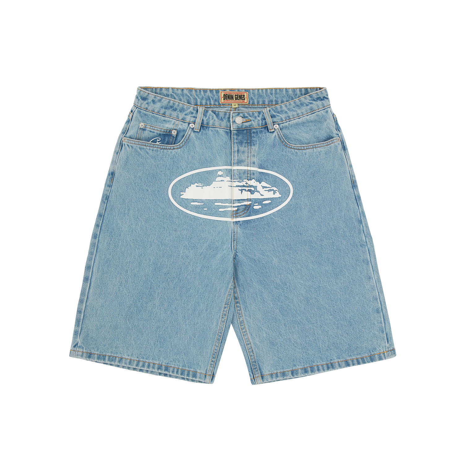 ISLAND BAGGY DENIM SHORT [STONEWASH]
