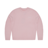 CROCHET APPLIQUE KNIT CREW [PINK]