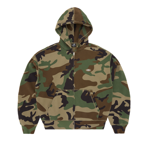 MINI ISLAND ZIP HOODIE [WOODLAND CAMO] – CRTZRTW