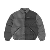 COLLAR BOLO DOWN JACKET [BLACK PLAID]