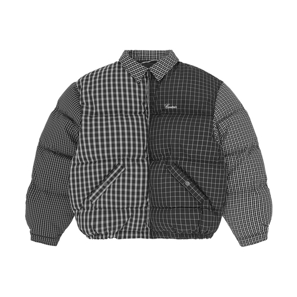MIXPLAIDCOLLARBOLOJACKET_BLACK