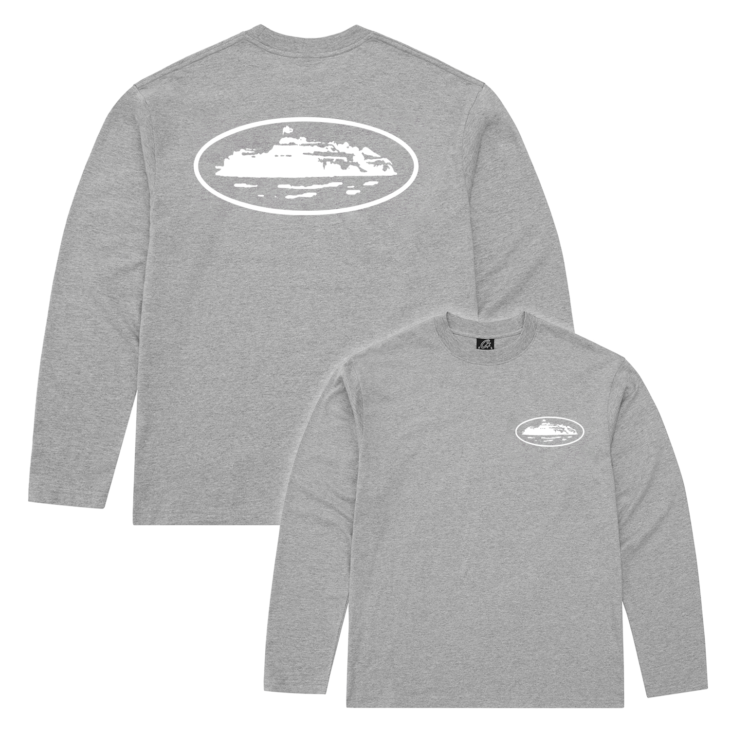 OG ISLAND LS TEE [HEATHER GREY]