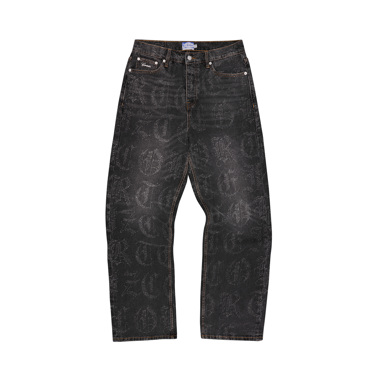 OLD ENGLISH BAGGY JEANS [BLACK WASH]