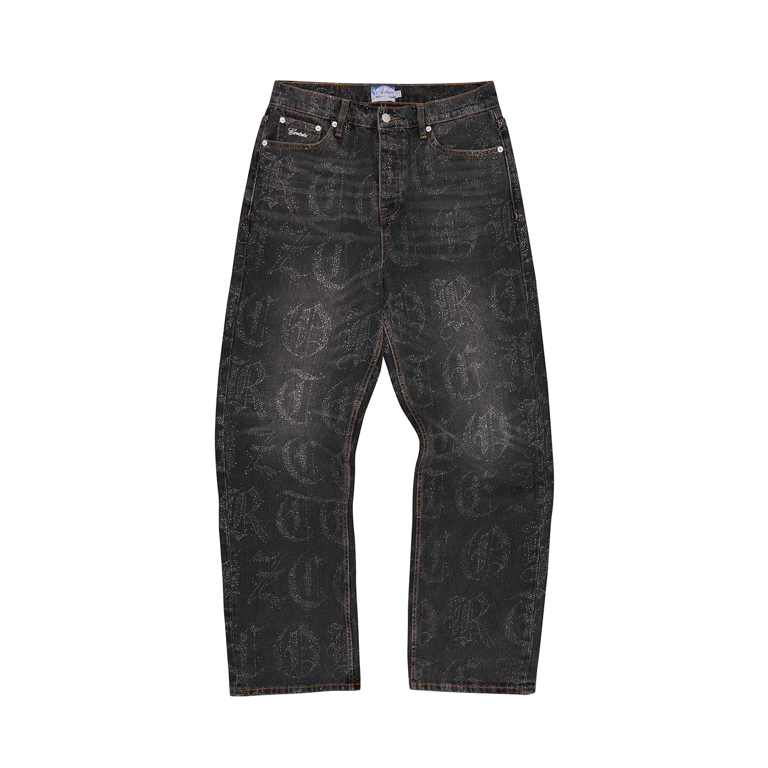 OLD ENGLISH BAGGY JEANS [BLACK WASH]