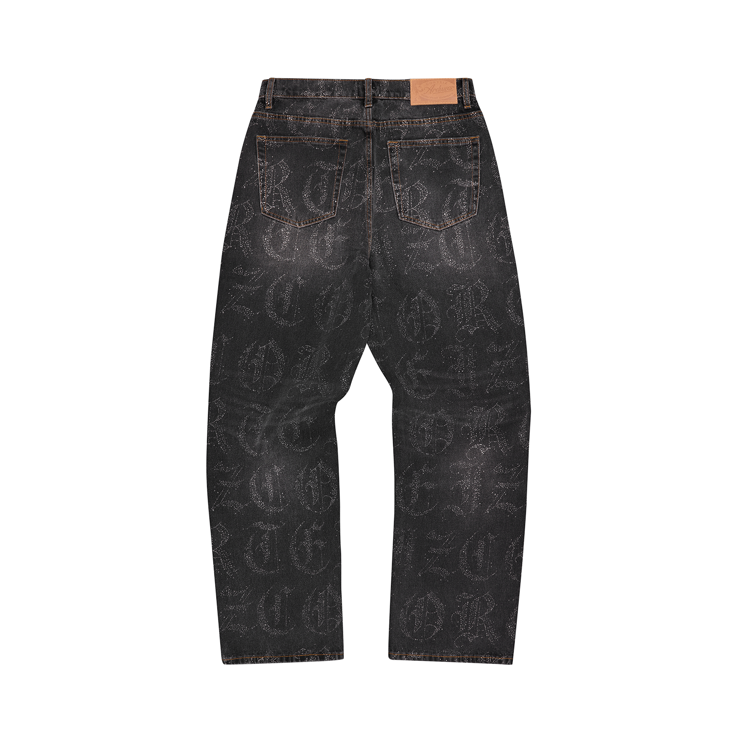 OLD ENGLISH BAGGY JEANS [BLACK WASH]