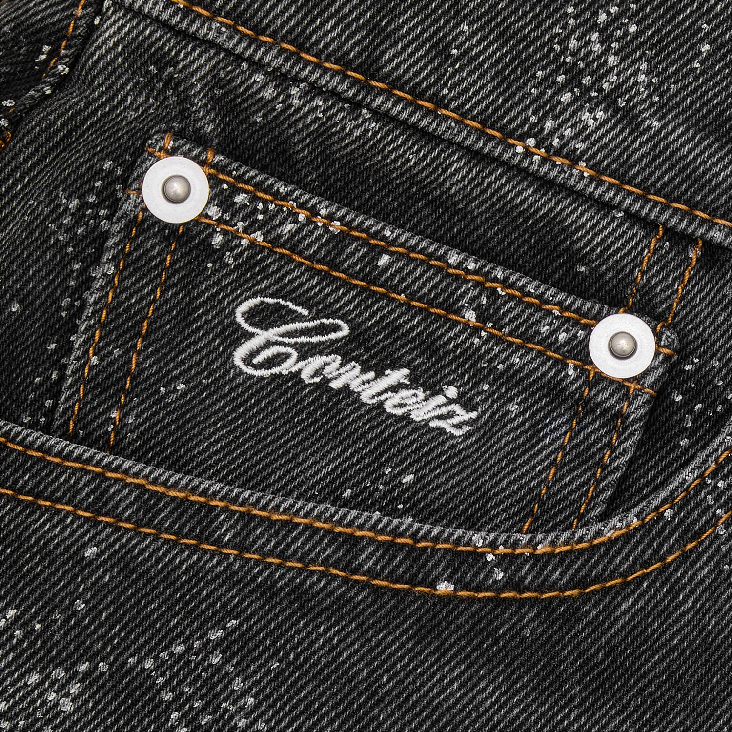 OLD ENGLISH BAGGY JEANS [BLACK WASH]