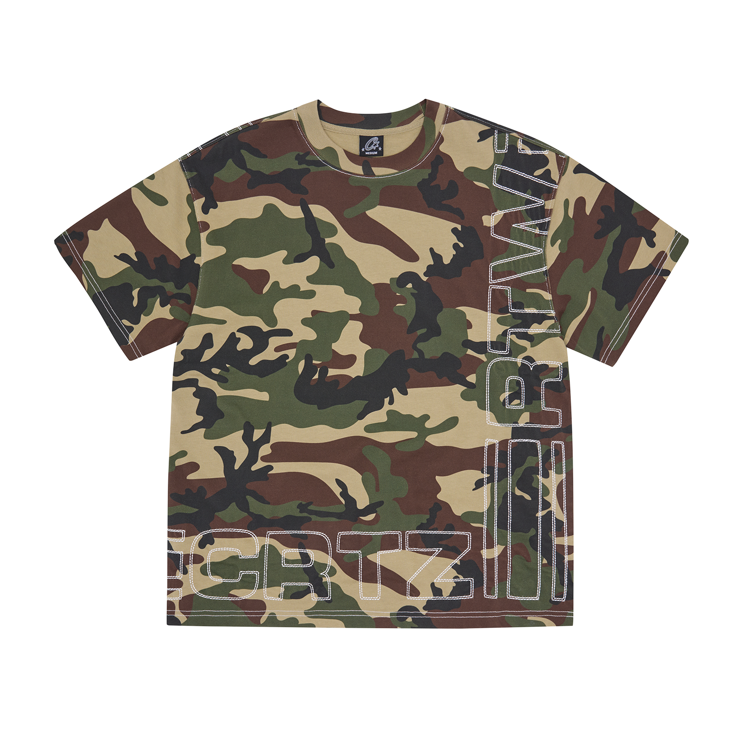 OUTLINE HEAVYWEIGHT TEE [WOODLAND CAMO]