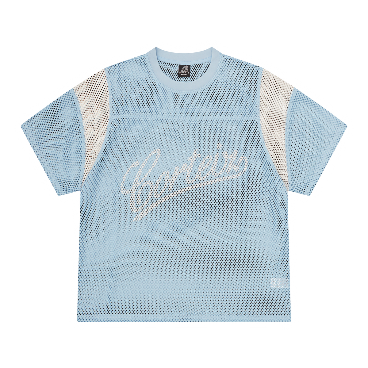 OPEN MESH PANEL JERSEY [BABY BLUE/WHITE]